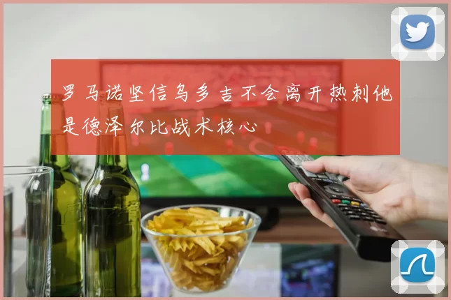 罗马诺坚信乌多吉不会离开热刺他是德泽尔比战术核心